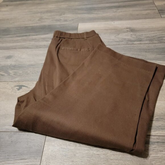 Kim Rogers size 12 Brown Cropped Pants - Picture 2 of 3